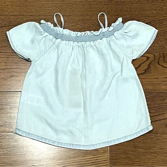 DL1961 Girls Off the Shoulder Top Size 7 - Picture 3 of 8